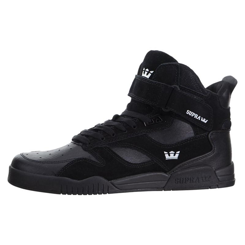 Buty Supra BLEEKER - Sneakersy Wysokie Męskie - Czarne (QLUO-48760)